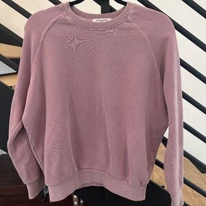 Perfectwhitetee- Tyler french terry pullover sweatshirt  Light Purple Sz S